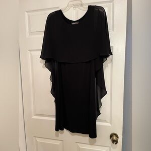Glamour Black Midi Dress for Cocktail Events